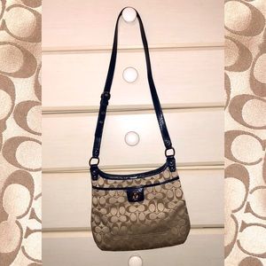 COACH Navy Blue Signature Crossbody